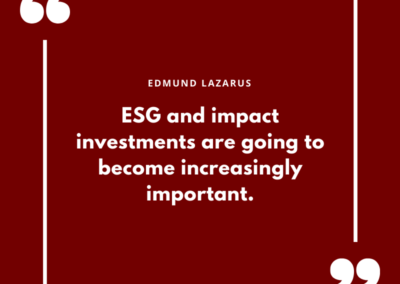 Edmund Lazarus London Impact Investing & Esg